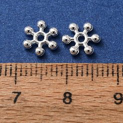 Snowflake Alloy Spacer Beads&nbsp;TIBEB-0581-S-RS