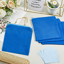 4Pcs Microfiber Silver Jewelry Storage Zipper Bags&nbsp;ABAG-BBC0001-33A