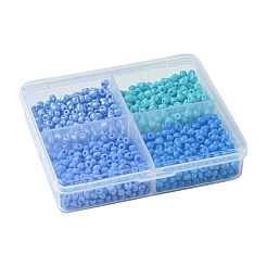 36G 4 Colors Baking Paint Glass Seed Beads&nbsp;SEED-FS0001-20A