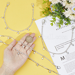 4Pcs 2 Style Alloy Rhinestone Shoe Chains&nbsp;DIY-GF0007-31