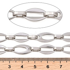 201 Stainless Steel Oval Link Chains&nbsp;CHS-F024-05P