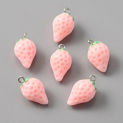 Opaque Resin Pendants&nbsp;LS-RESI-WH0077-10B