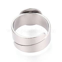 304 Stainless Steel Ring Base Findings&nbsp;STAS-N122-02A-P