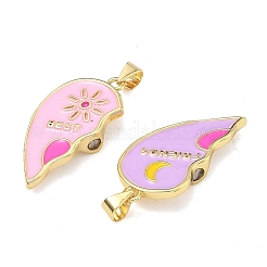 Brass Enamel Pendants&nbsp;KK-A293-02G-04