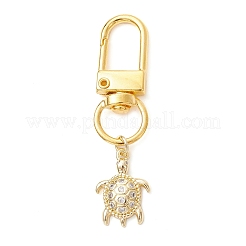 Sea Turtle Brass Micro Pave Cubic Zirconia Pendant Decorations&nbsp;HJEW-JM03952
