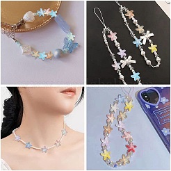 100Pcs Two Tone Transparent Glass Beads&nbsp;GLAA-CJ0001-84
