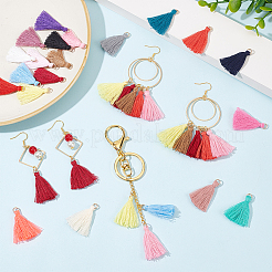 120 Pcs 20 Colors Polyester Tassel Pendant Decorations&nbsp;FIND-NB0004-24