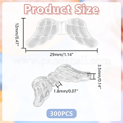 300Pcs Transparent Acrylic Beads&nbsp;TACR-HY0001-08
