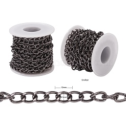 Aluminium Twisted Curb Chains&nbsp;CHA-YW0001-02