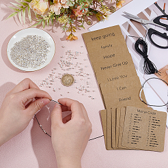 DIY Morse Code Bracelets Making Kits&nbsp;DIY-UN0008-18S