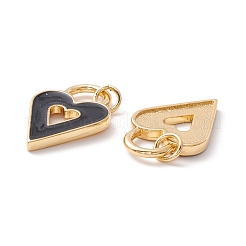 Rack Plating Brass Enamel Pendants&nbsp;KK-D073-26G-03