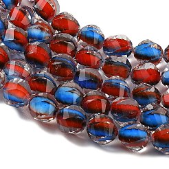 Two Tone Resin Beads Strands&nbsp;GLAA-T035-02B