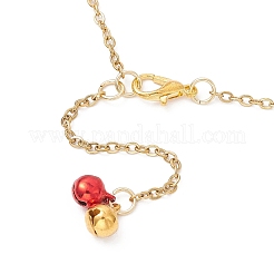 Christmas Bell Alloy Enamel Pendant Necklace & Dangle Earrings Sets&nbsp;SJEW-JS01344