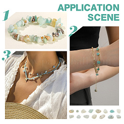 2 Strands Natural Flower Amazonite Chip Beads Strands&nbsp;G-AR0005-87