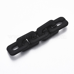 Spray Painted CCB Plastic Linking Rings&nbsp;CCB-R104-10B-01