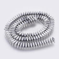 Electroplated Non-magnetic Synthetic Hematite Bead Strand&nbsp;G-E495-08B