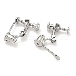 Brass Screw On Clip-on Earring Converters Findings&nbsp;KK-A281-27P