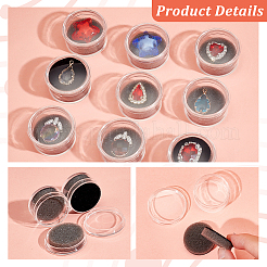 Round Clear Acrylic Loose Diamond Display Boxes&nbsp;CON-WH0086-073A