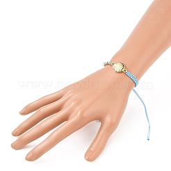 Adjustable Nylon Thread Braided Bead Bracelets&nbsp;BJEW-JB05545-03