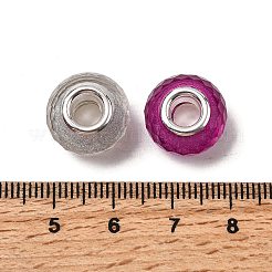 Faceted Resin European Beads&nbsp;RESI-C063-01I