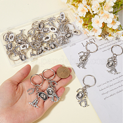 20Pcs Alloy Keychain&nbsp;KEYC-SC0001-15F