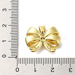 Brass Micro Pave Clear Cubic Zirconia Pendants&nbsp;FIND-Z041-09G