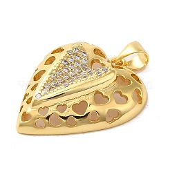 Mother's Day Brass Micro Pave Clear Cubic Zirconia Pendants&nbsp;FIND-Z041-20D