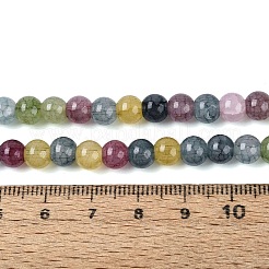 Ombre Effect Dyed Crackle Glass Beads Strands&nbsp;GLAA-Q106-01A-B28