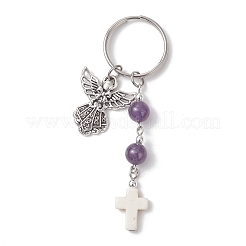 Natural & Synthetic Gemstone & Alloy Keychains&nbsp;KEYC-JKC01453