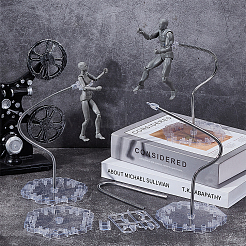 ABS Model Assembled Action Figure Display Holders&nbsp;AJEW-WH0596-775B