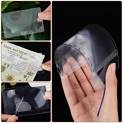 AHADEMAKER 10Pcs PVC Plasic Portable Credit Card Size Magnifying Lenses&nbsp;AJEW-GA0005-06