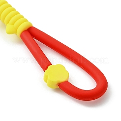 Cat Paw Print PVC & Iron Alloy Lobster Claw Clasp Keychain&nbsp;KEYC-JKC01105-01