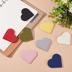 16Pcs 8 Colors PU Leather Bookmarks&nbsp;AJEW-GF0007-08