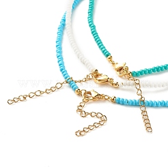 3Pcs Glass Seed Beaded Necklaces Set&nbsp;NJEW-JN03827-03