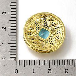 Rack Plating Brass Micro Pave Cubic Zirconia Links&nbsp;KK-H485-36G