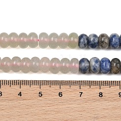 Natural White Jade & Red Jasper & Sodalite & Sesame Jasper & Amethyst Beads Strands&nbsp;G-NH0006-A14-01