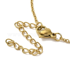 Ion Plating(IP) 304 Stainless Steel Cross Pendant Necklaces & Bracelets & Stud Earrings Sets for Women&nbsp;SJEW-C004-12G
