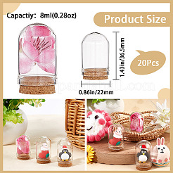 Glass Dome Cloche Cover&nbsp;AJEW-CP0005-62A