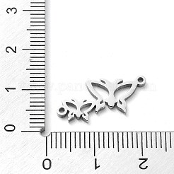 Non-Tarnish 304 Stainless Steel Connector Charms&nbsp;STAS-D036-03B-P
