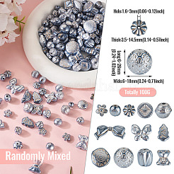 100G Pearlized Opaque Acrylic Beads&nbsp;OACR-TA0004-40