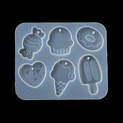 Ice Cream/Cake/Donut Pendant DIY Silicone Mold&nbsp;X1-DIY-K073-09C