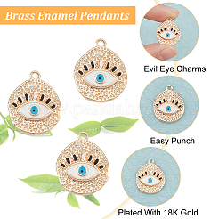 Brass Enamel Pendants&nbsp;KK-HY0001-40