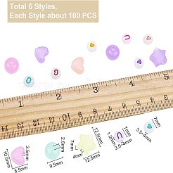Luminous Acrylic Beads&nbsp;TACR-NB0001-06