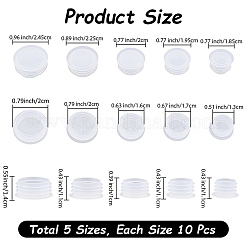 50Pcs 5 Styles Plastic Bottle Caps&nbsp;AJEW-DJ0005-49