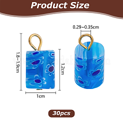 30Pcs Millefiori Glass Pendants&nbsp;PALLOY-PH01834