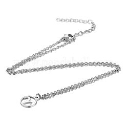 Non-Tarnish 201 Stainless Steel Pendants Necklaces&nbsp;LS-NJEW-S063-TN505-1