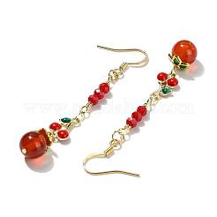 Natural Carnelian Earrings for Women&nbsp;EJEW-JE07132