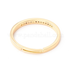 Sparking Cubic Zirconia Adjustbale Ring&nbsp;RJEW-I078-32G-NR