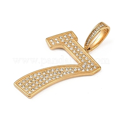 304 Stainless Steel with Rhinestone Big Pendants&nbsp;STAS-Z171-09G