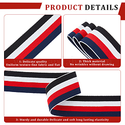 Flat Nylon Striped Elastic Wide Band&nbsp;OCOR-GF0006-58C